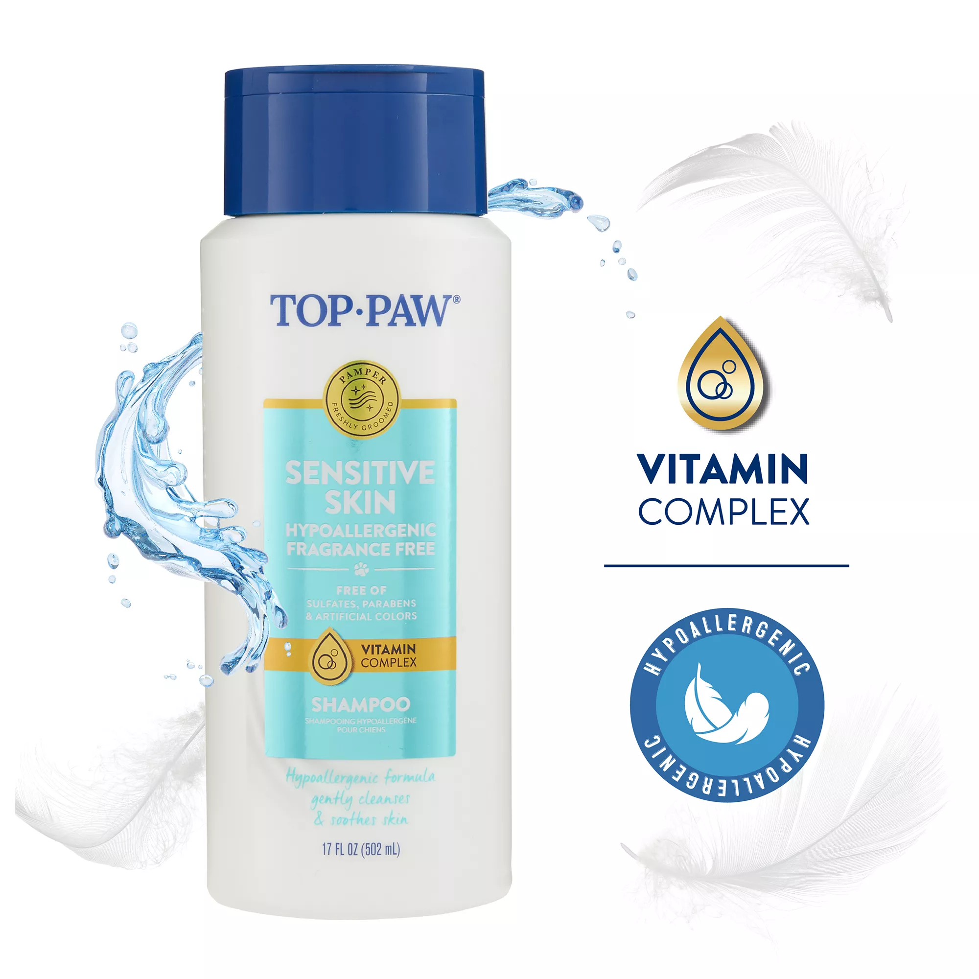 Top Paw® Sensitive Skin Hypoallergenic Dog Shampoo - Fragrance Free