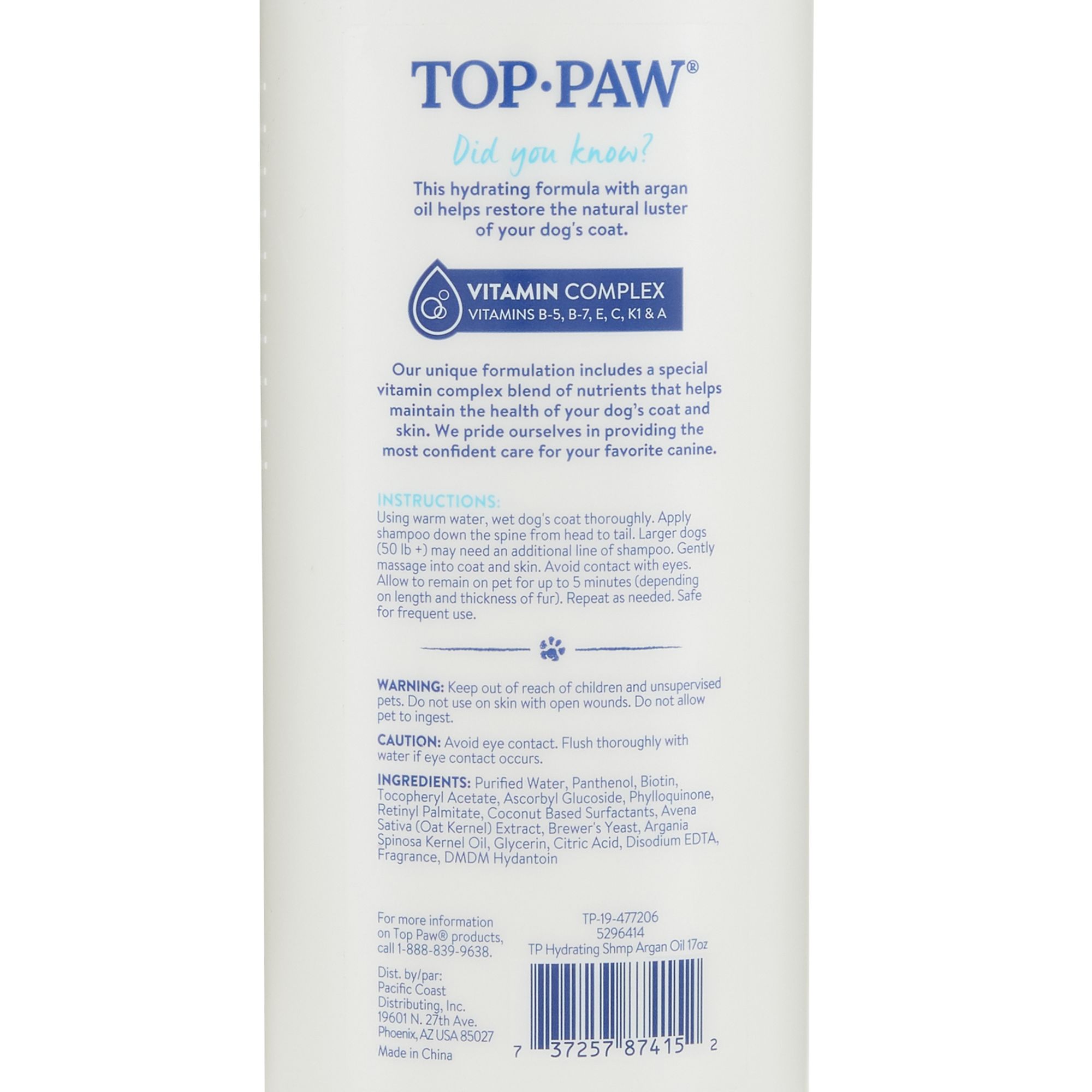 Top Paw Hydrating With Argan Oil Dog Shampoo Dog Shampoos Conditioners Petsmart