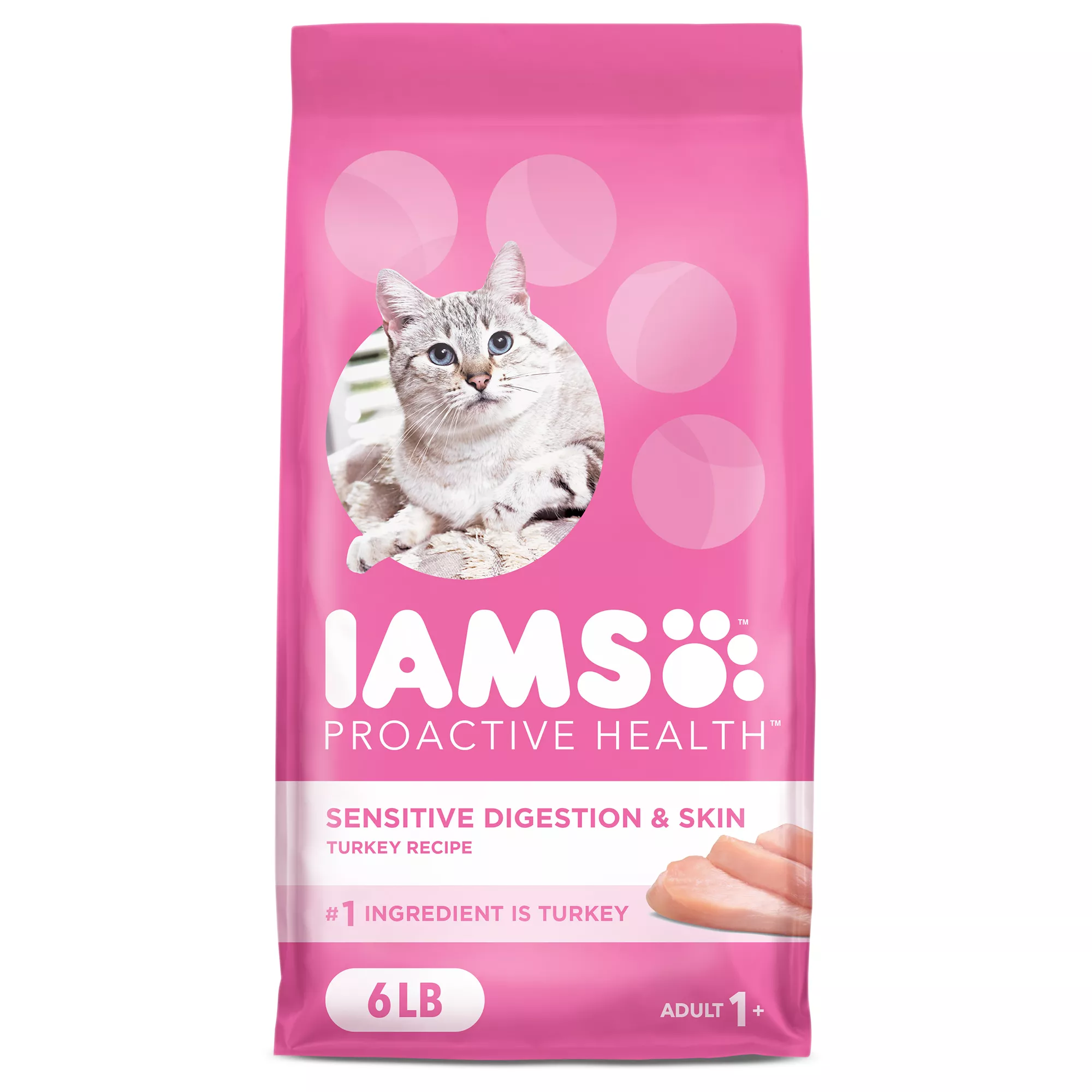 IAMS&trade; Proactive Health Adult Dry Cat Food - Sensitive Digestion & Skin, Turkey