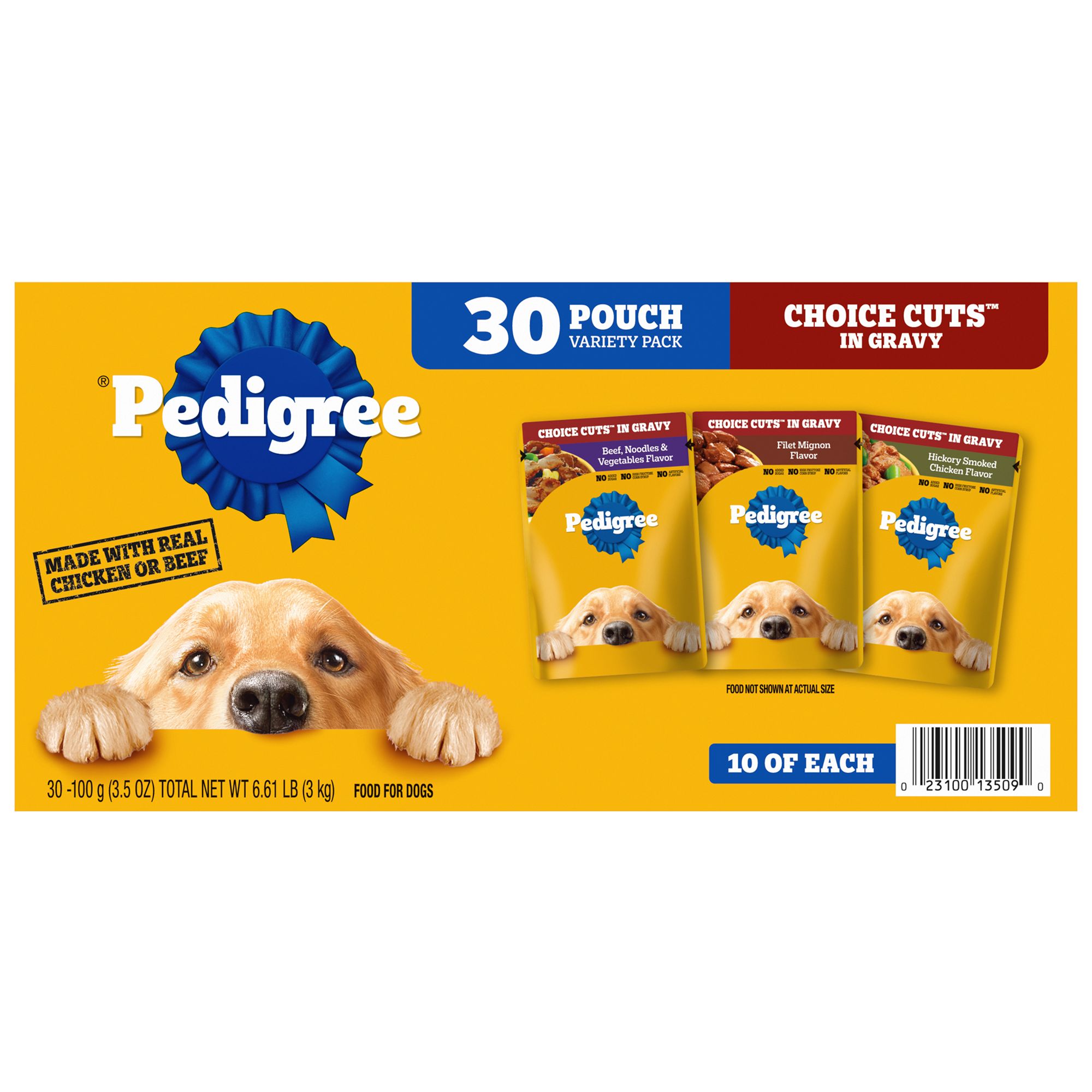 Pedigree Choice Cuts Pouch Adult Wet Dog Food Meal Topper 30