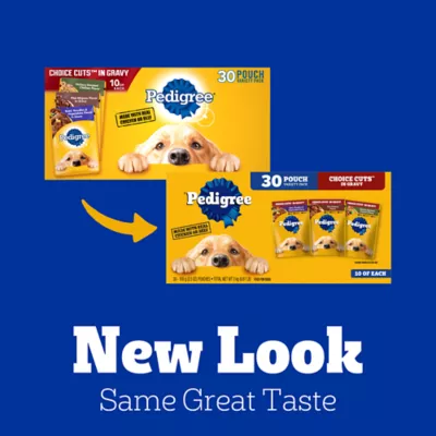 Product Pedigree® Choice Cuts Pouch Adult Wet Dog Food & Meal Topper - 30 Count, Variety Pack