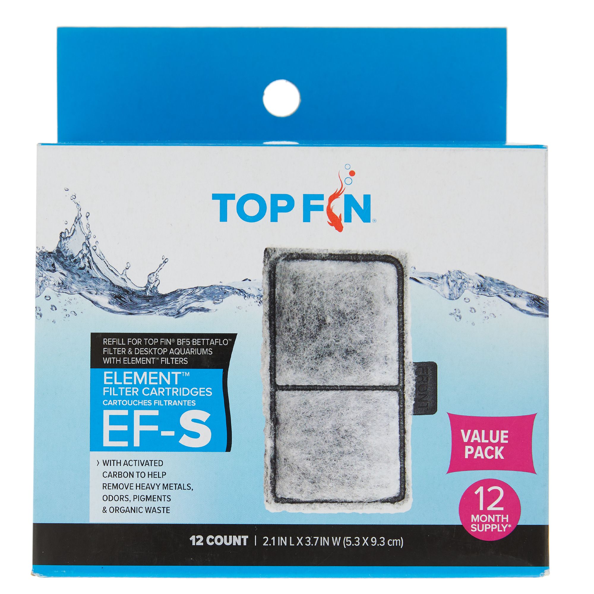 Top Fin® Element EF-S Filter Cartridges, fish Filter Media