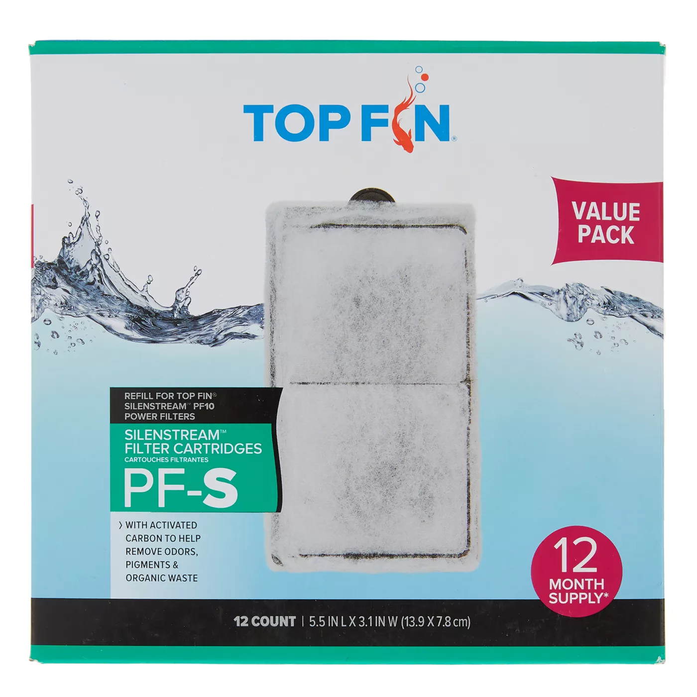 Top Fin PF S Silenstream Aquarium Filter Cartridges