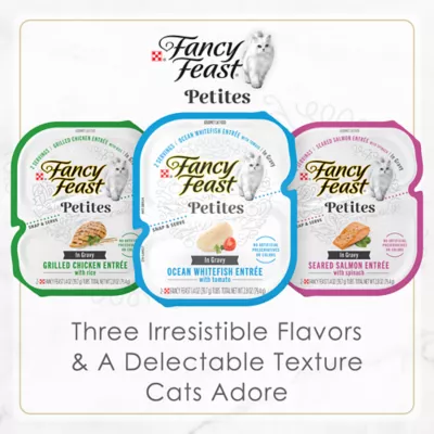 Product Fancy Feast® Petites All Life Stages Cat Wet Food - Topper, Variety Pack, 12 CT, 33.6 OZ