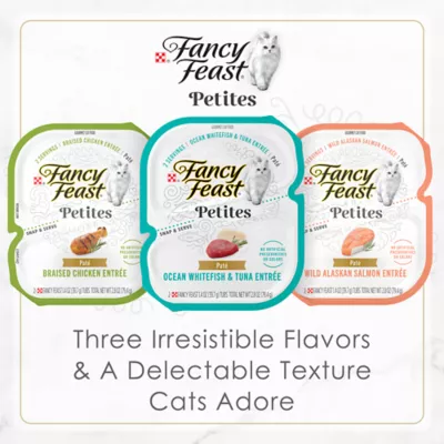 Product Fancy Feast® Petites All Life Stages Cat Wet Food - Topper, Variety Pack, 24 CT, 67.2 OZ