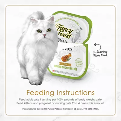 Product Fancy Feast® Petites All Life Stages Cat Wet Food - Topper, Variety Pack, 24 CT, 67.2 OZ