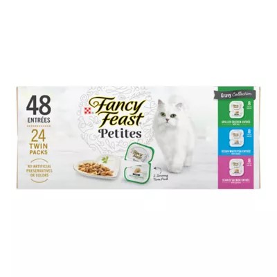 Product Fancy Feast® Petites All Life Stages Cat Wet Food - Topper, Variety Pack, 24 CT, 67.2 OZ