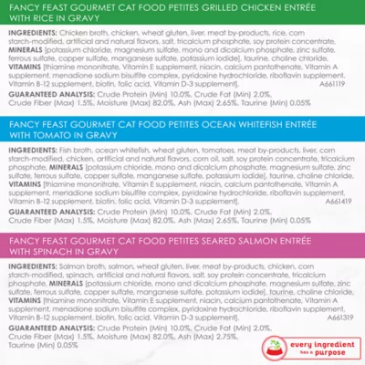 Product Fancy Feast® Petites All Life Stages Cat Wet Food - Topper, Variety Pack, 24 CT, 67.2 OZ