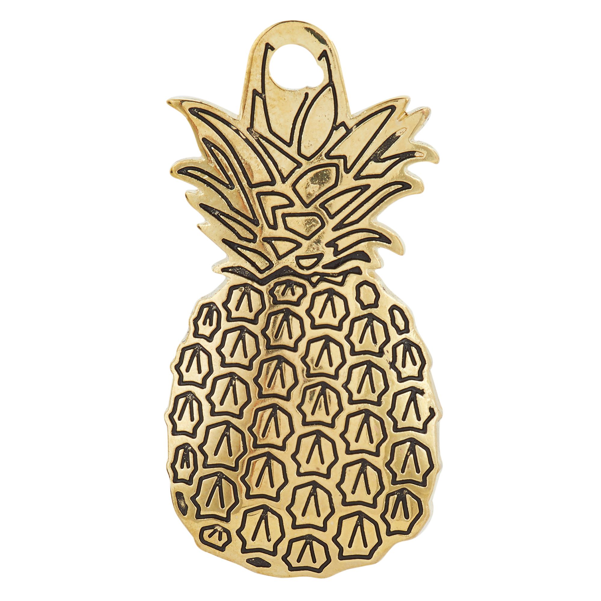 TagWorks® Golden Pineapple Personalized 