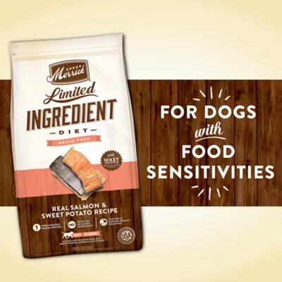 Merrick limited ingredient salmon and sweet potato dog food best sale