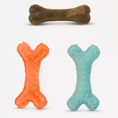 Product Top Paw® Boss Bones™ Nylon Puppy Chew Dog Toy - 3 Pack