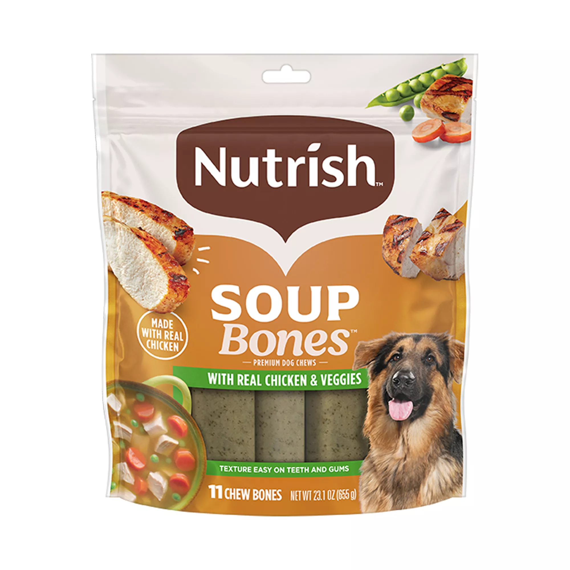 Rachael Ray Nutrish Soup Bones Dog Treat All Ages - Chicken, Veggies