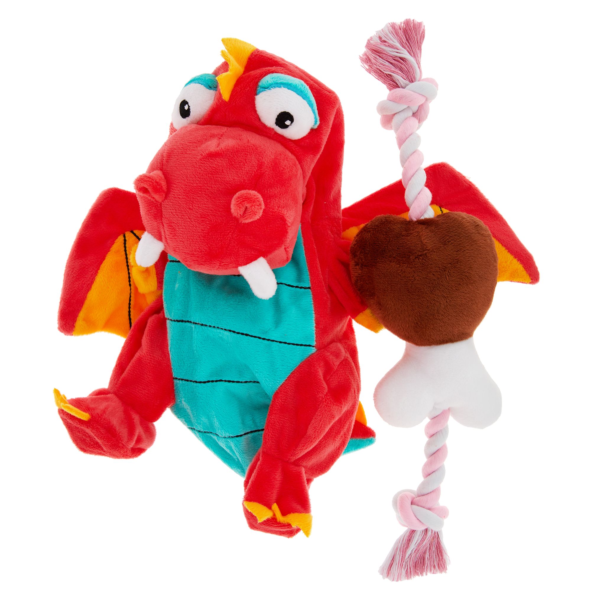 red dragon dog toy