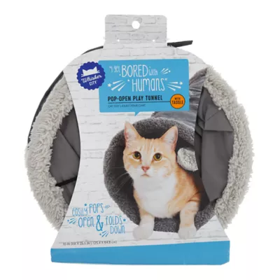 Product Whisker City® Cozy Pop-Open Play Tunnel Cat Toy