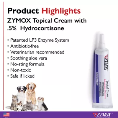 Product Zymox® 0.5% Hydrocortisone Skin Support Topical Cream