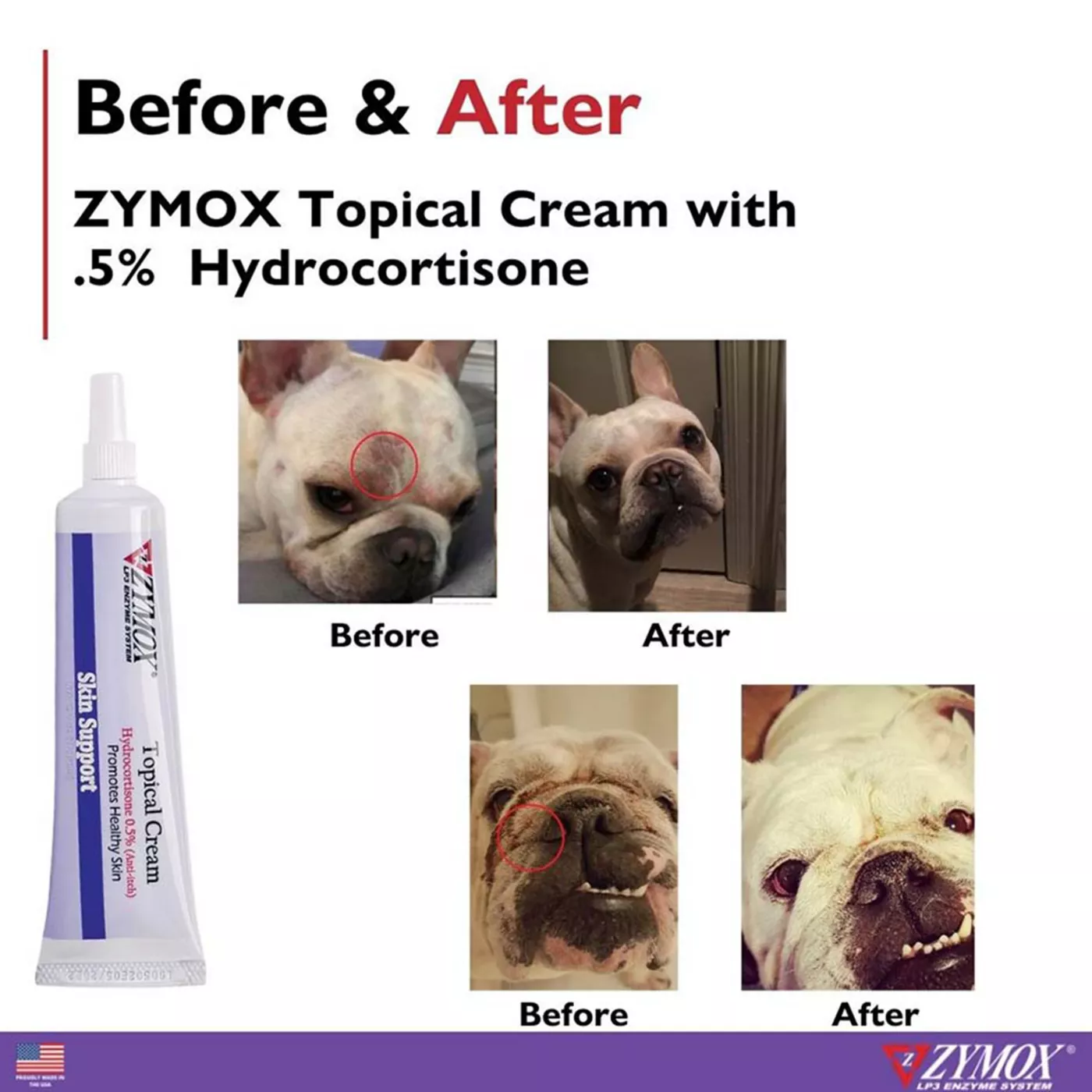 Zymox 0.5 Hydrocortisone Skin Support Topical Cream