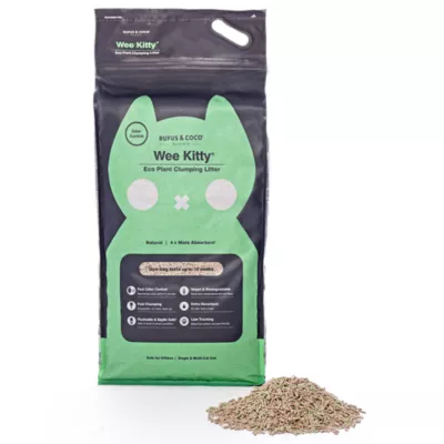 Product Rufus & Coco® Wee Kitty® Clumping Multi-Cat Eco Plant Cat Litter - Low Tracking, Natural