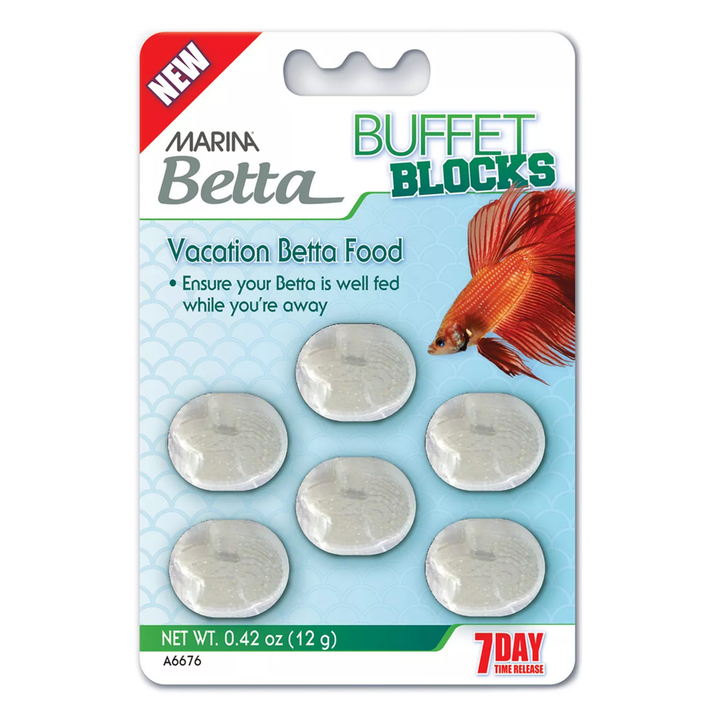 Marina Betta Buffet Blocks Vacation Fish Food