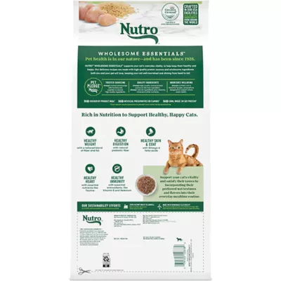 Product Nutro Wholesome Essentials ™ Indoor Adult Dry Cat Food - Non-GMO, Natural, Chicken & Brown Ric