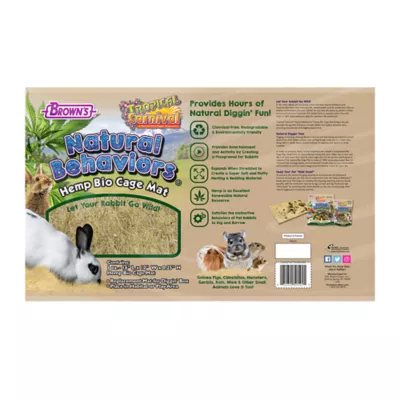 Brown's® Tropical Carnival® Natural Behaviors Hemp Bio Cage Mat - Image 2