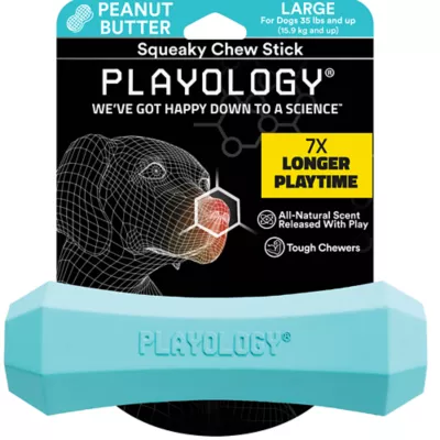 Product Playology® Squeaky Scented Chew Stick Dog Toy - Peanut Butter