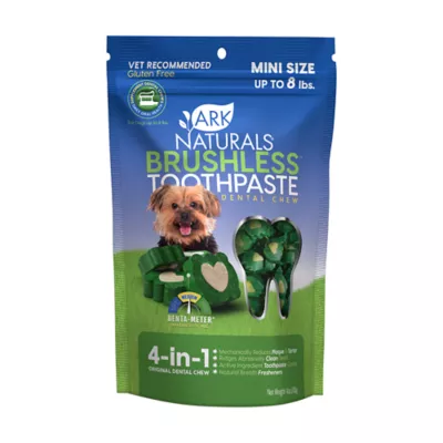 Product Ark Naturals® Brushless Toothpaste 4-in-1 Mini Dog Dental Chews - 8 lbs.