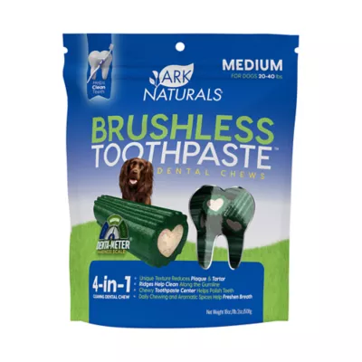 Product Ark Naturals® Brushless Toothpaste 4-in-1 Medium Dog Dental Chews - 20-40 lbs.