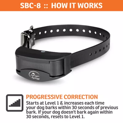 SportDOG Brand NoBark SBC 8 Bark Control Collar Static Stimulation Dogs 8 lb