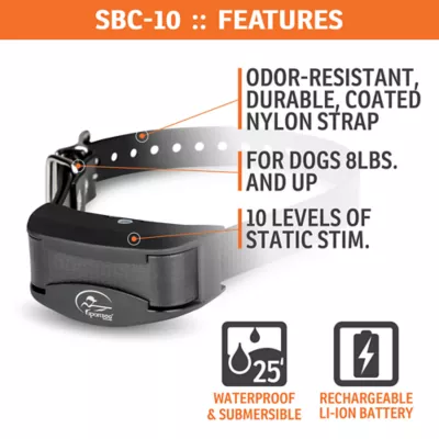 Product SportDOG® Brand NoBark 10 Collar - Rechargeable - Waterproof & Submersible - Black