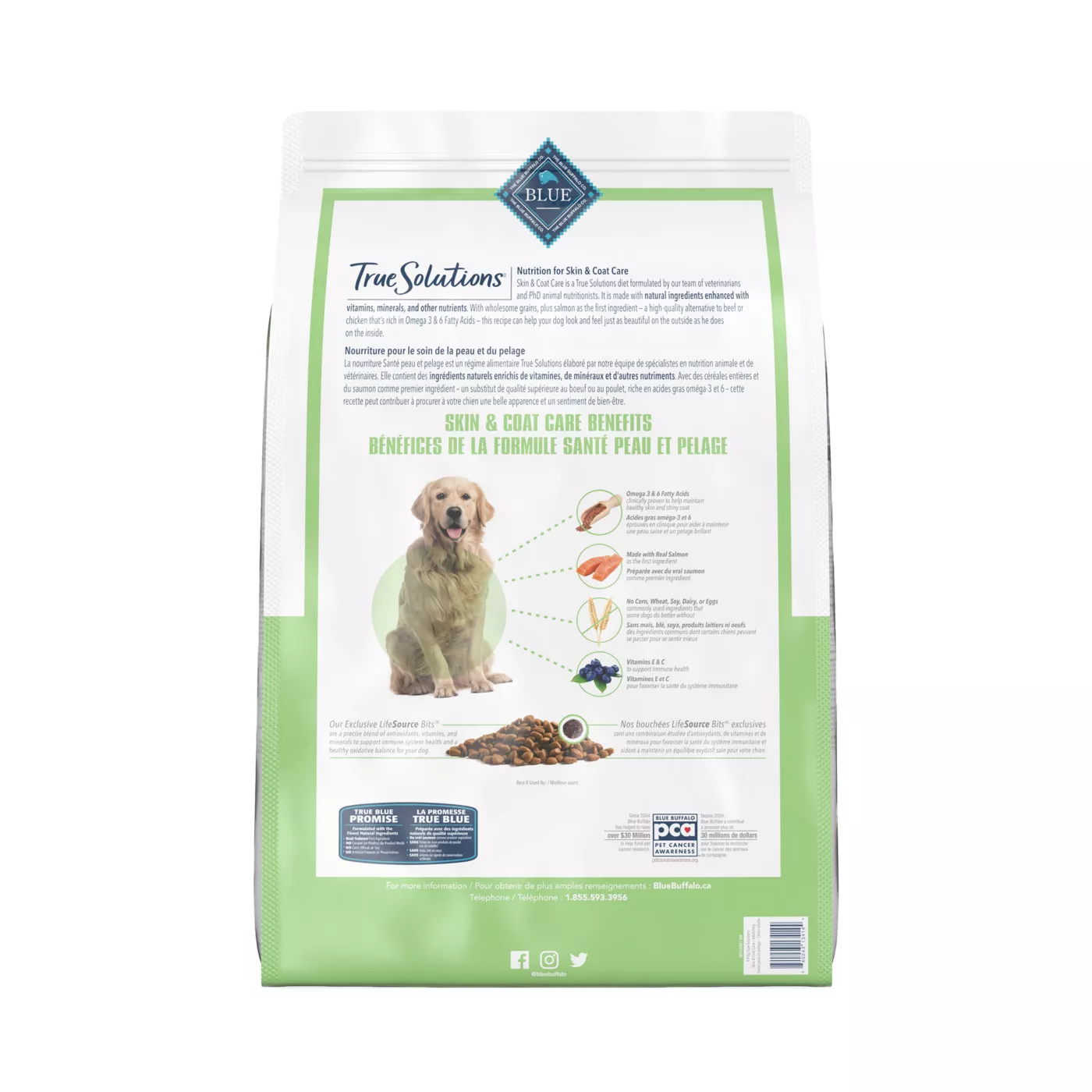 Blue Buffalo True Solutions Adult Dry Dog Food Natural Salmon