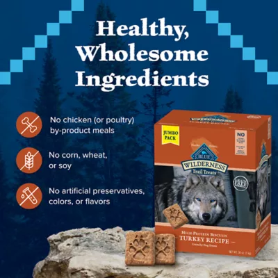 Product Blue Buffalo® Wilderness™ All Life Stages Dog Treats - Natural, Turkey