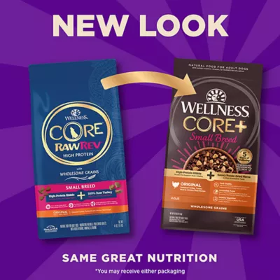 Product Wellness® CORE+ High Protein With-Grain Small Breed Adult Dry Dog Food - Turkey