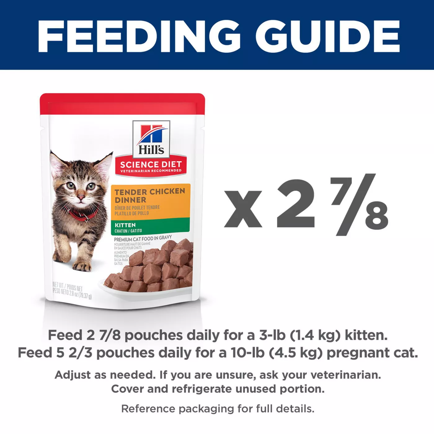 Hill s Science Diet Kitten Wet Cat Food 2.8 oz Pouch