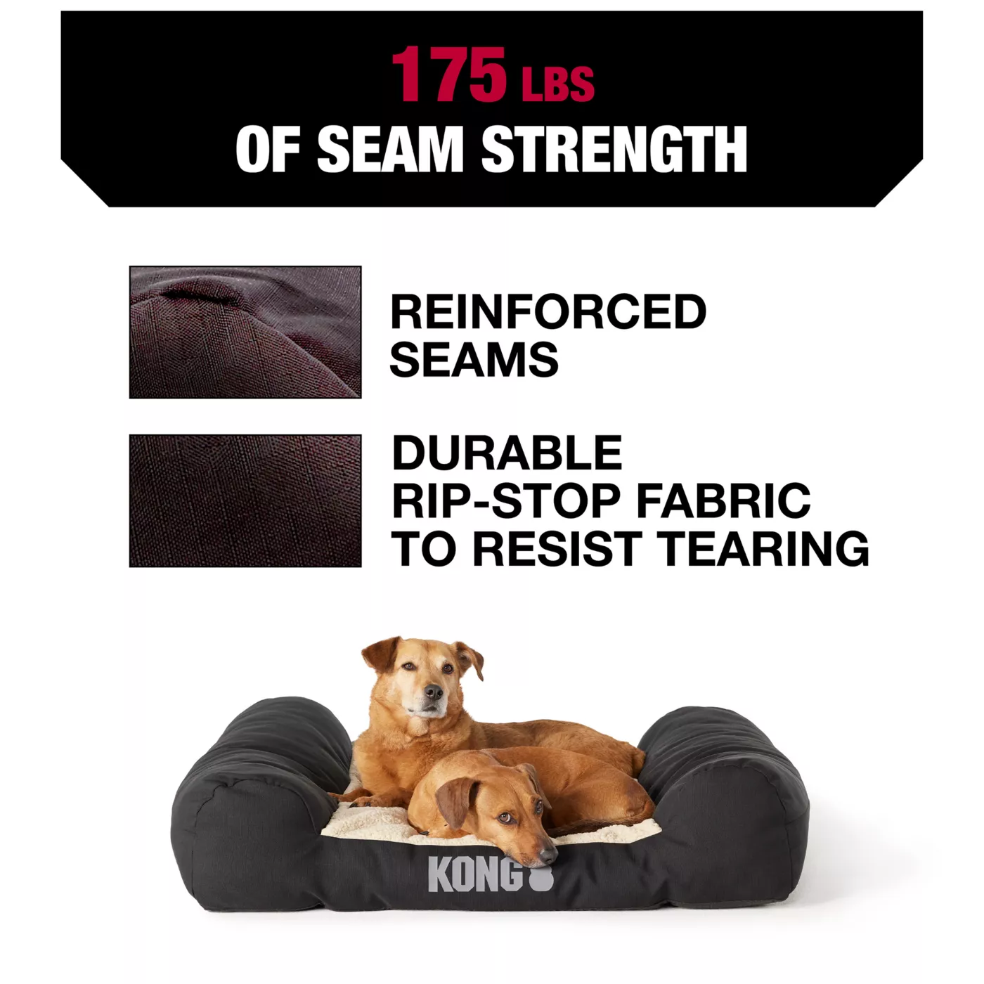 KONG Durable Lounger Dog Bed