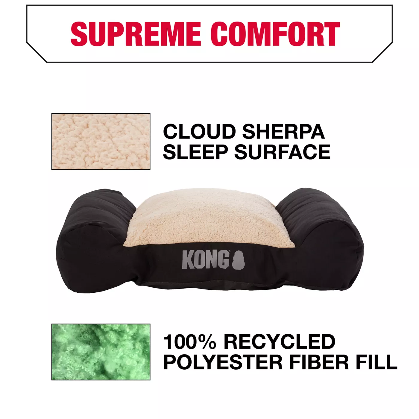 KONG® Durable Lounger Dog Bed