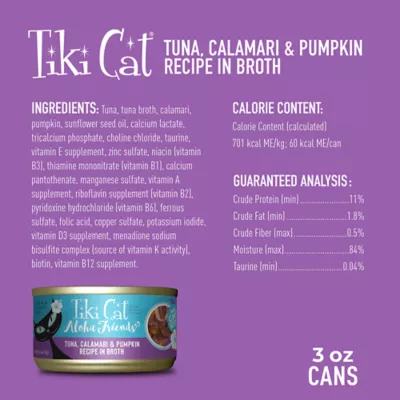 Product Tiki Cat® Aloha Friends™ Wet Cat Food - Non-GMO, Grain & Potato Free, 3oz