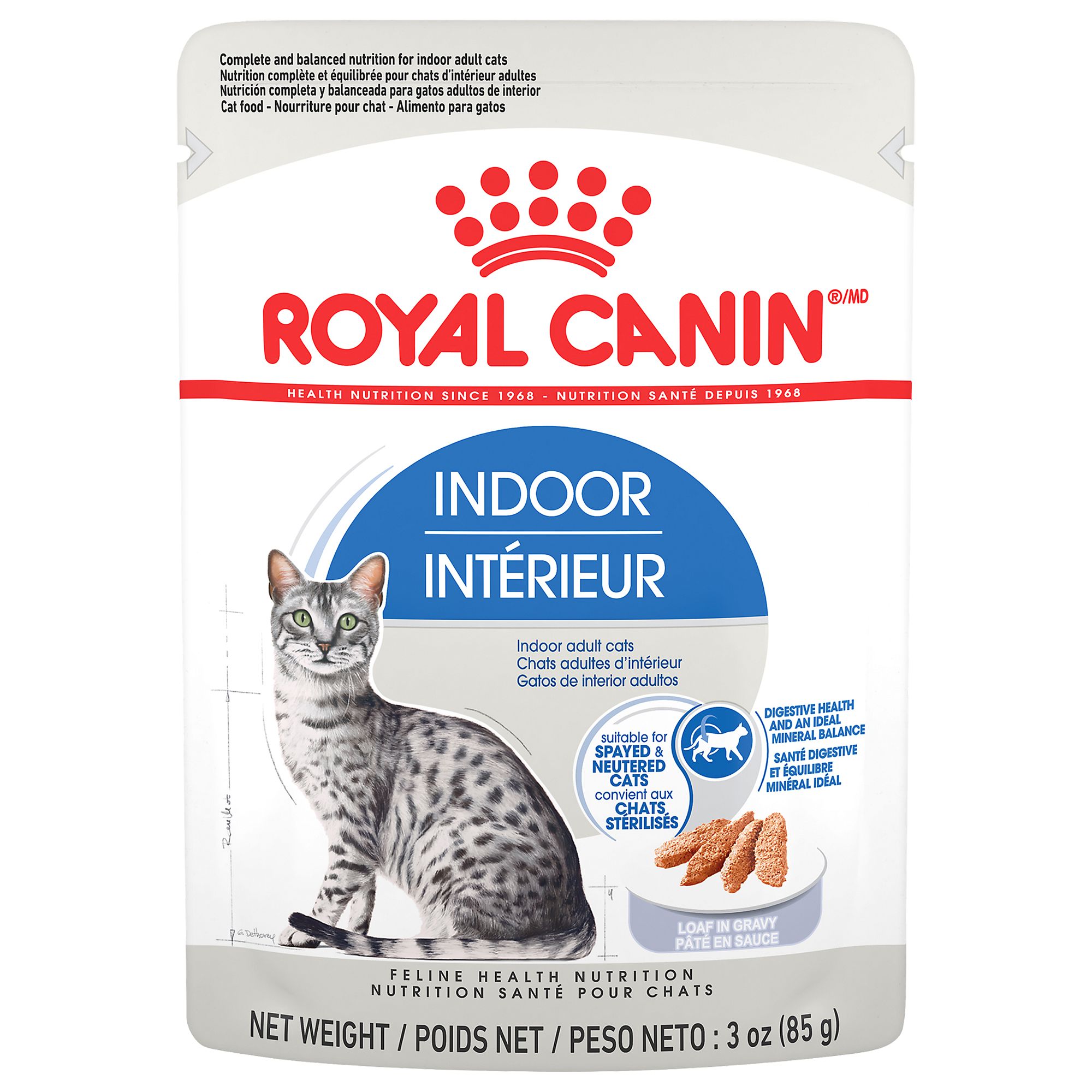 Royal Canin Feline Health Nutrition Trade Indoor Loaf In Gravy Cat Food Pouch Cat Wet Food Petsmart