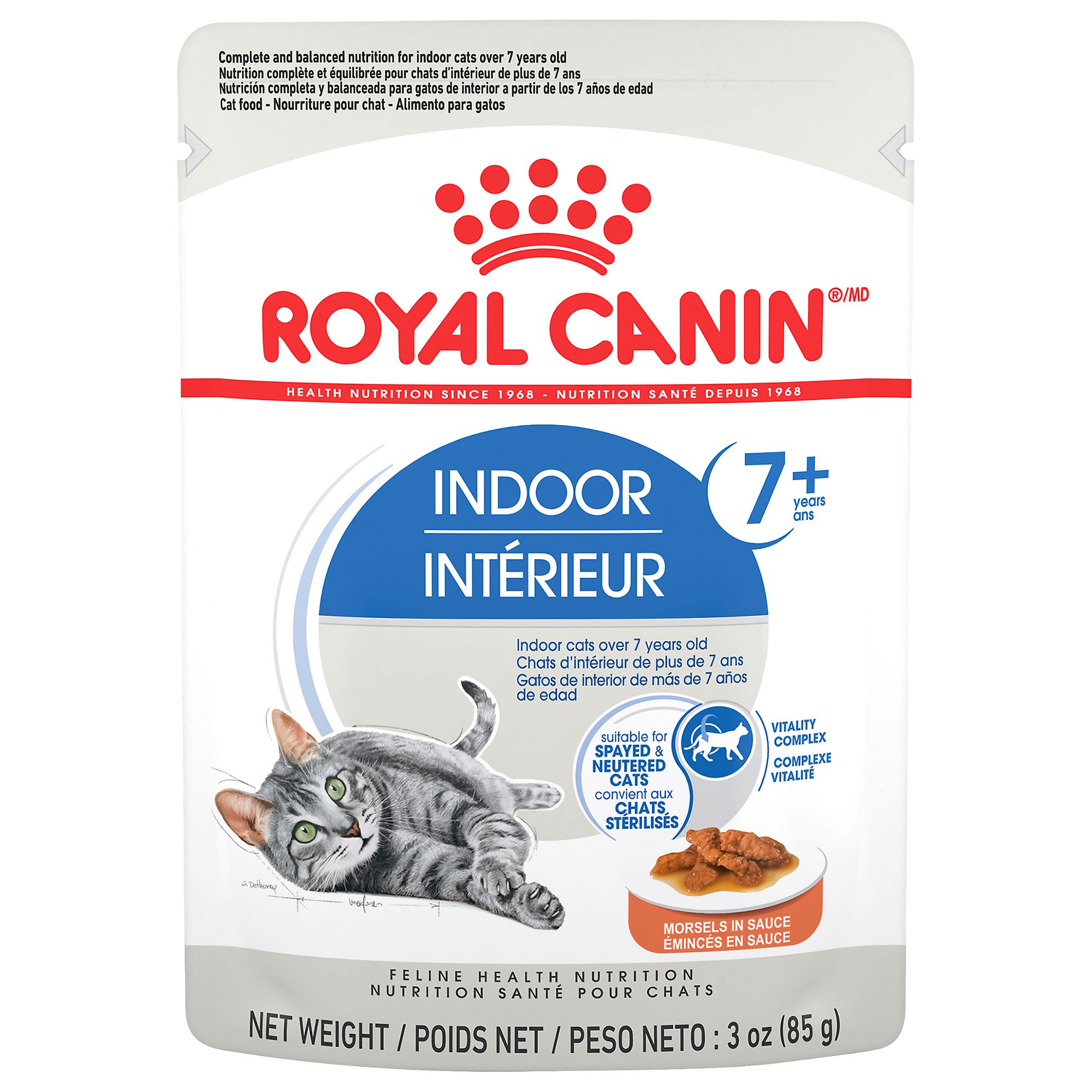 Royal Canin Feline Health Nutrition Trade Indoor 7 Morsels In Sauce Cat Food Pouch Cat Wet Food Petsmart