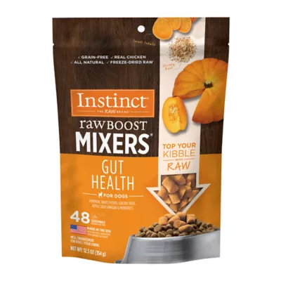 Product Instinct® Raw Boost Mixers® Gut Health All Life Stages Dog Food Topper - Grain Free, Freeze-Dried