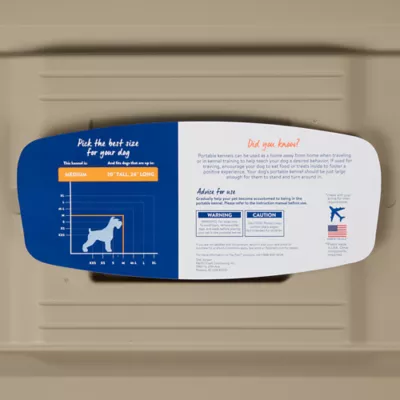 Top Paw® Plastic Portable Dog Carrier; Hard-Sided Travel Pet Carrier, Metal Door, for Pets 20-90 lbs - Image 7