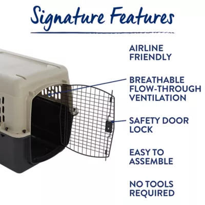 Top Paw® Plastic Portable Dog Carrier; Hard-Sided Travel Pet Carrier, Metal Door, for Pets 20-90 lbs - Image 5