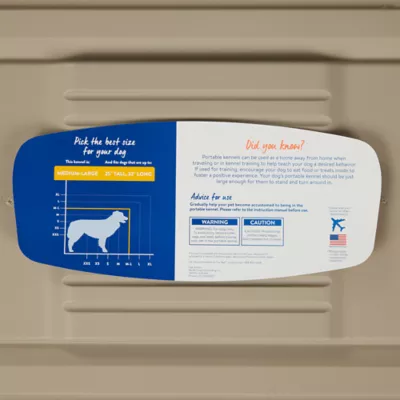 Top Paw® Plastic Portable Dog Carrier; Hard-Sided Travel Pet Carrier, Metal Door, for Pets 20-90 lbs - Image 7