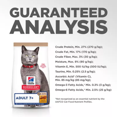 Product Hill's® Science Diet® No Corn, No Wheat, No Soy Adult Senior 7+ Dry Cat Food - Chicken & Brown Rice