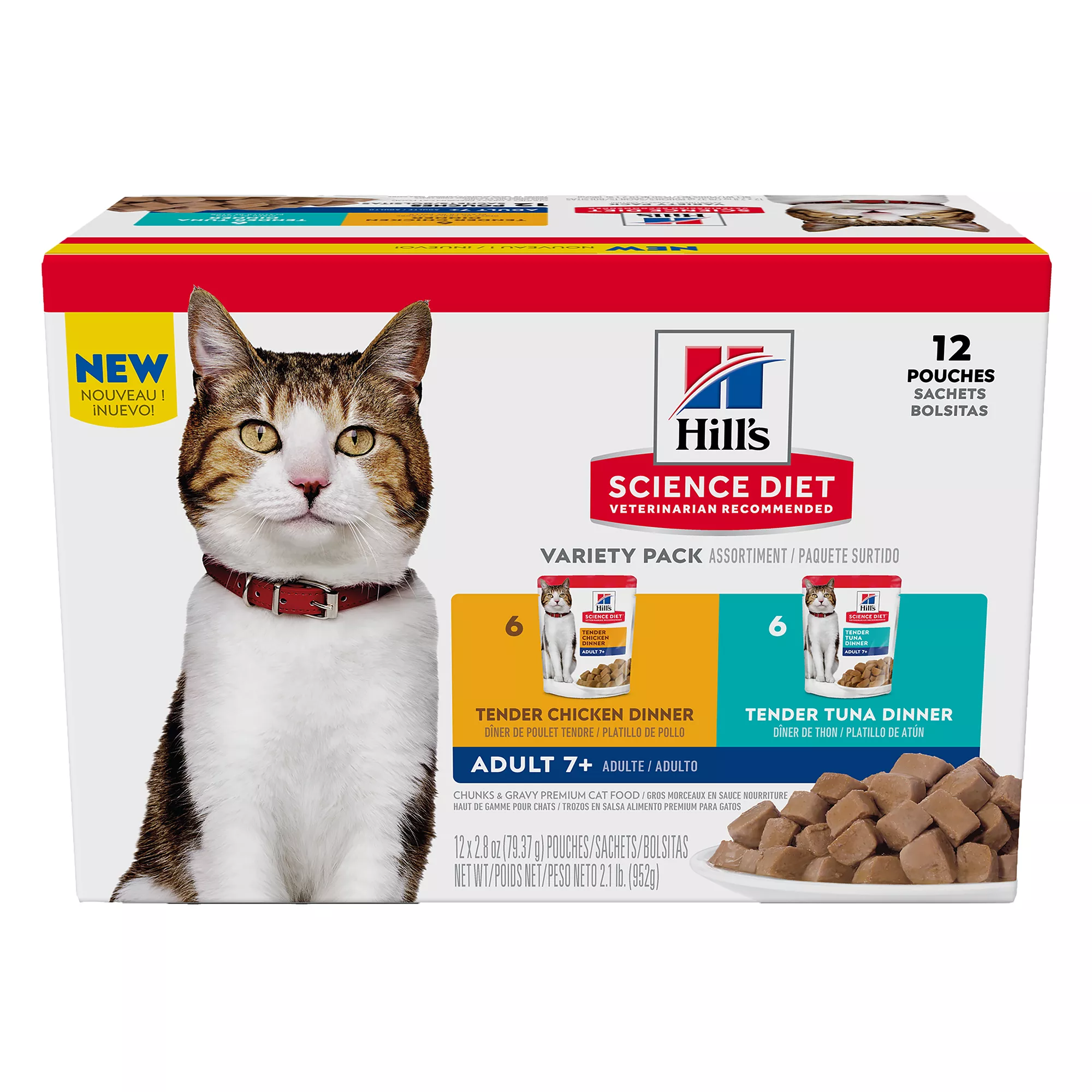 Hill's® Science Diet® Adult Senior 7+ Wet Cat Food - Variety Pack, 12 CT, 33.6 OZ