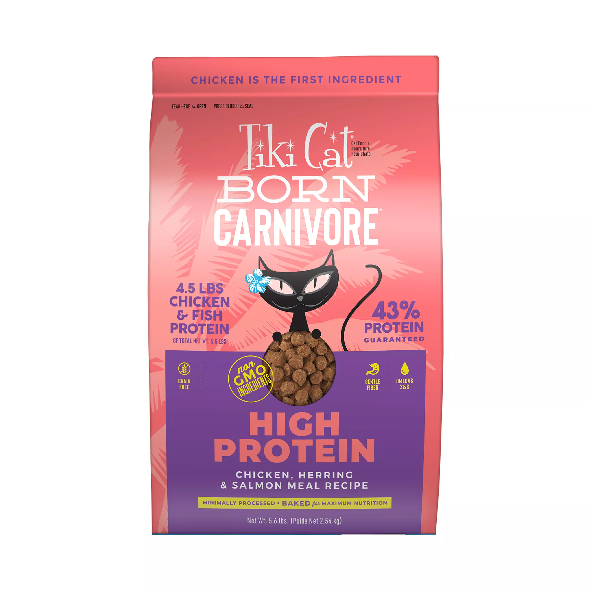 Tiki Cat® Born Carnivore® for Cats & Kittens Food - Chicken & Herring & Salmon, Non-GMO