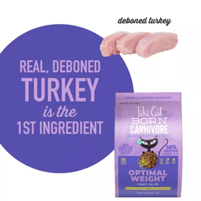 Product Tiki Cat® Born Carnivore® Optimal Weight Adult Cat Food - Turkey, Non-GMO