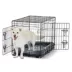 Top Paw® Double Door Folding Wire Dog Crate w/ Divider Panel - Leak Prook Tray; Metal, SM-XL image thumbnail 2
