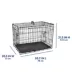 Top Paw® Double Door Folding Wire Dog Crate w/ Divider Panel - Leak Prook Tray; Metal, SM-XL image thumbnail 3