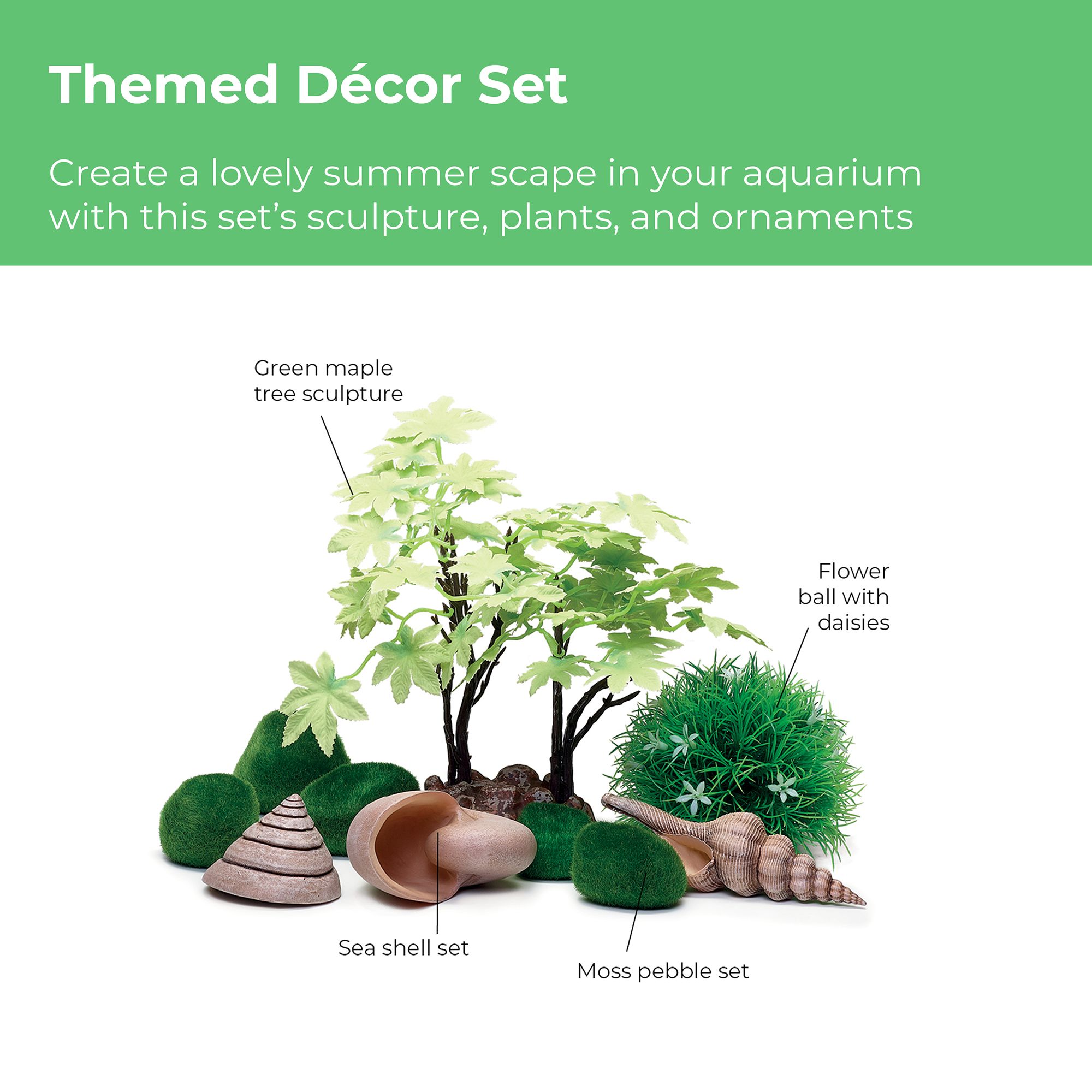 biOrb Summer Aquarium Decor Set Aquarium Ornament - thumbnail 3