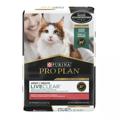 Product Purina Pro Plan LiveClear Sensitive Skin & Stomach Allergen Reducing Adult Dry Cat Food - Turkey